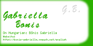 gabriella bonis business card